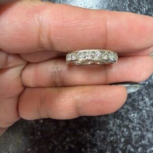 14k natural diamond band